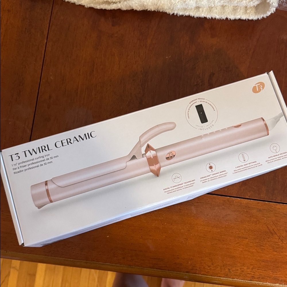 T3 Twirl Ceramic 1.25" Professional Curling Iron & Storage Pouch